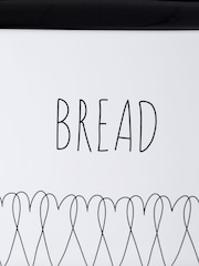 Maison by Premier White Heartlines Bread Canister - Image 4 of 6