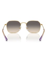 Ray-Ban Junior Gold Tone Rj9594S Irregular Sunglasses - Image 6 of 8