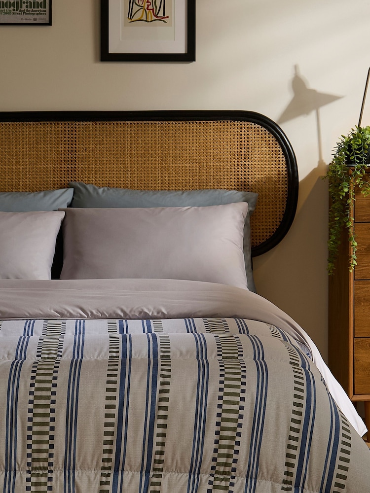 Night Lark Abstract Stripes 10.5 Tog Coverless Duvet Set - Image 1 of 6 Night Lark Abstract Stripes 10.5 Tog Coverless Duvet Set - Image 1 of 6