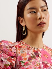 Ted Baker Robe longue Alviano à manches bouffantes - Image 2 of 6