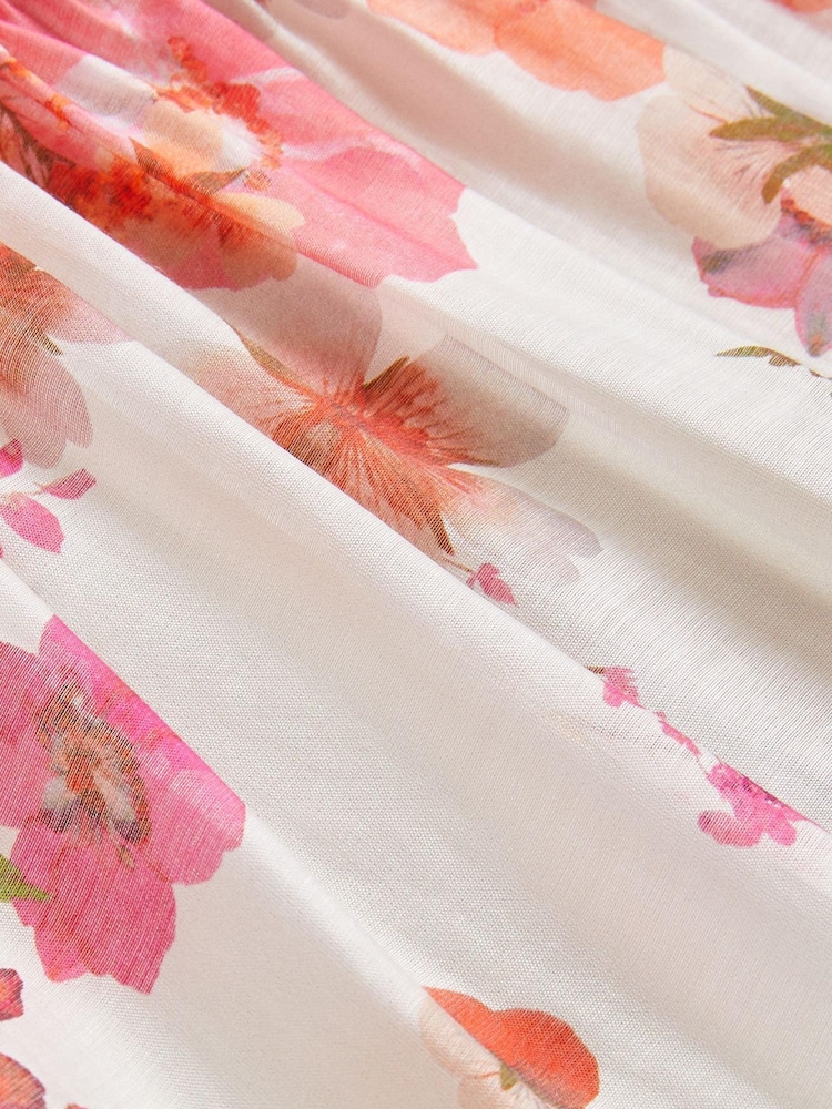 Ted Baker Robe longue Alviano à manches bouffantes - Image 3 of 6