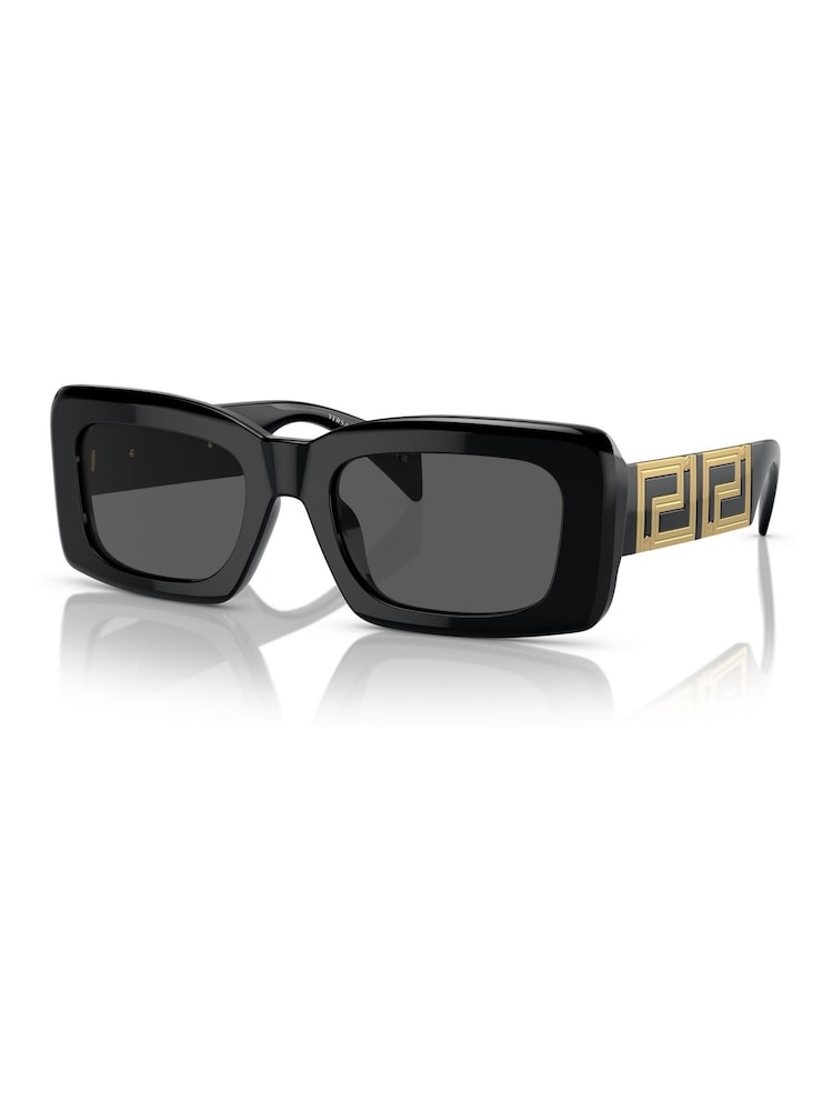 Versace Ve4444U Rectangle Black Sunglasses - Image 2 of 5