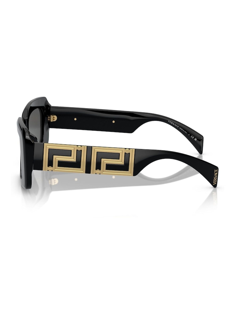 Versace Ve4444U Rectangle Black Sunglasses - Image 5 of 5