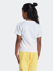 أبيض - تيشرت للأطفال موديل Adicolor Trefoil قطن 100% من adidas Originals - صورة 2 من 6