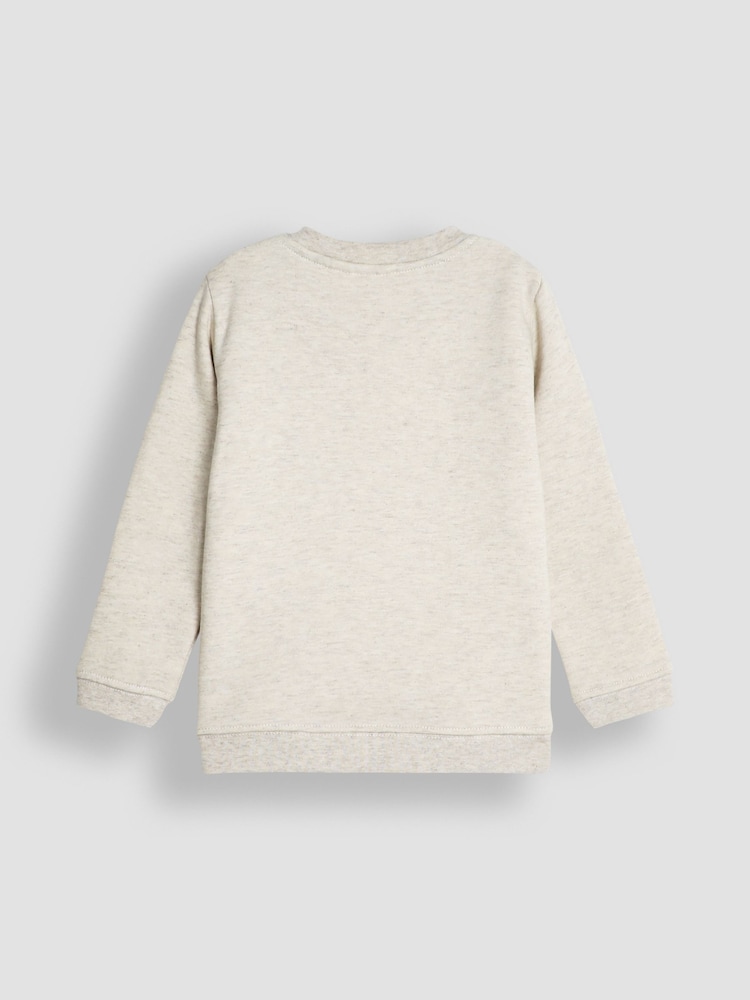 JoJo Maman Bébé Natural Appliqué Sweatshirt - Image 2 of 3