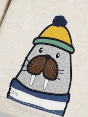 JoJo Maman Bébé Natural Appliqué Sweatshirt - Image 3 of 3