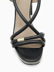 AllSaints Black Bella Platform Heels - Image 3 of 5
