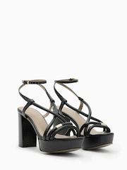 AllSaints Black Bella Platform Heels - Image 5 of 5