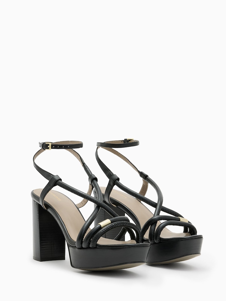 AllSaints Black Bella Platform Heels - Image 5 of 5