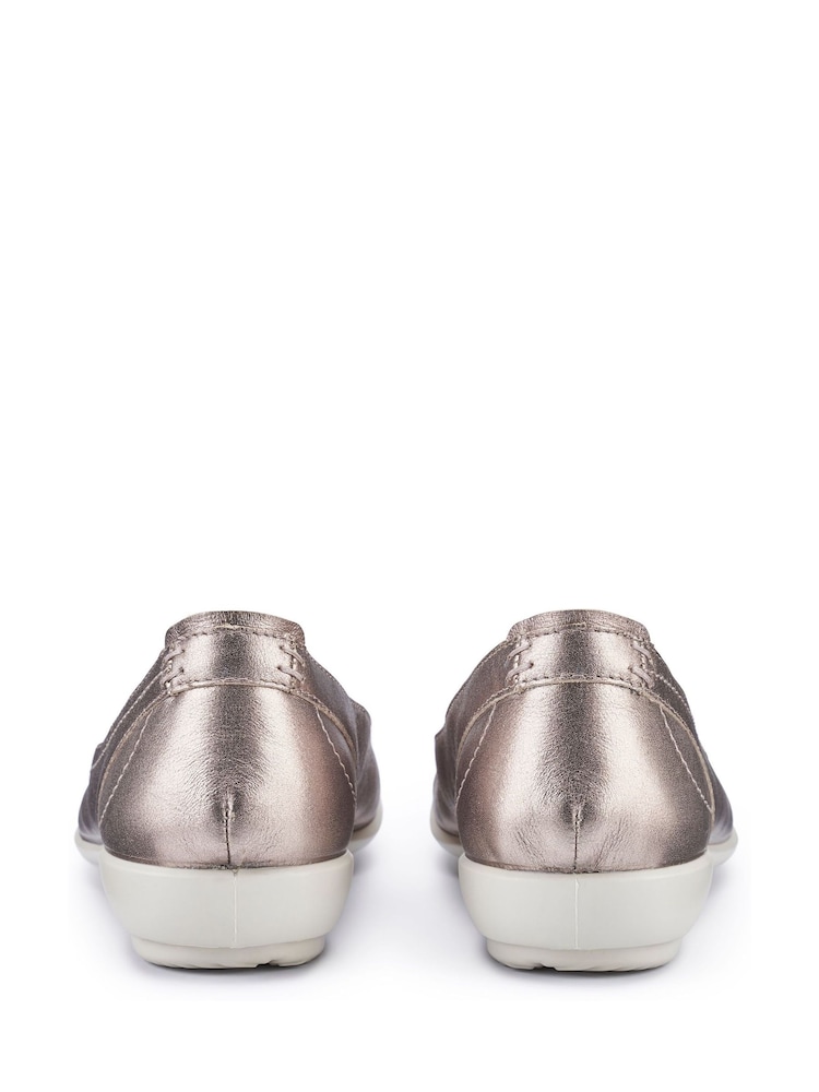 Hotter Natural Standard Fit Robyn II Slip-On Leather Shoes - Image 4 of 4