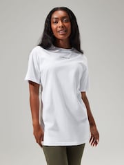 Berghaus White Womens Boyfriend 100% Cotton Logo Short Sleeve T-Shirt - Image 2 of 6