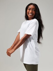 Berghaus White Womens Boyfriend 100% Cotton Logo Short Sleeve T-Shirt - Image 4 of 6
