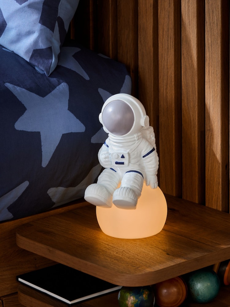 White Spaceman Battery Operated Table Lamp - Image 1 of 5
