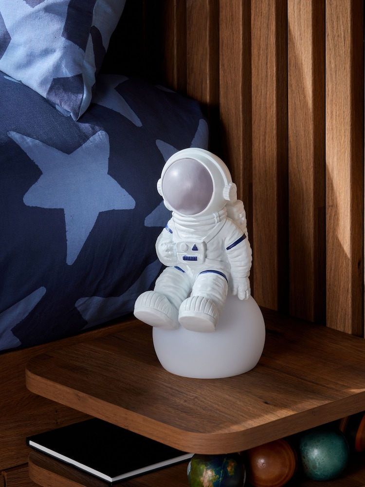 White Spaceman Battery Operated Table Lamp - Image 2 of 5
