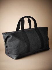 Black Monochrome Check Holdall - Image 2 of 8