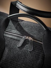 Black Monochrome Check Holdall - Image 5 of 8