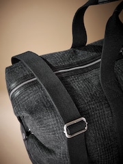 Black Monochrome Check Holdall - Image 8 of 8