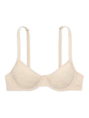 Victoria's Secret PINK Nude Marzipan Soft Stretch Unlined Scoop Bra - Image 3 of 3