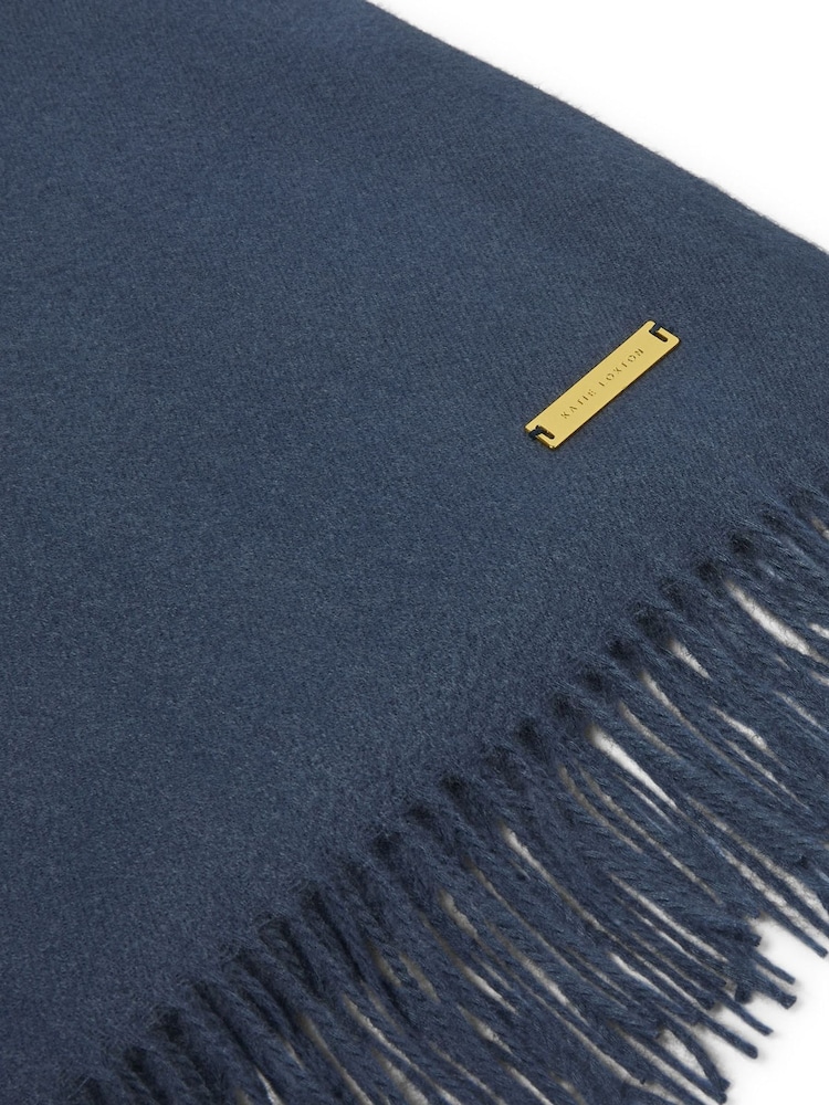 Katie Loxton Blue Blanket Scarf - Image 3 of 3