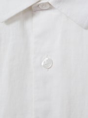 Reiss White Holiday Short-Sleeve Shirt - Image 4 of 4