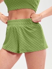 Speedo Green Terry 310 Shorts - Image 4 of 6