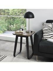 Bentley Designs Weathered Oak Peppercorn Emerson Lamp Table - Image 1 of 4