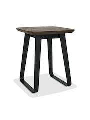 Bentley Designs Weathered Oak Peppercorn Emerson Lamp Table - Image 2 of 4