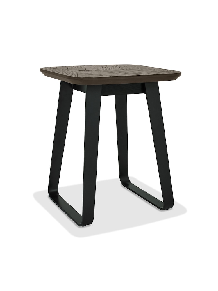 Bentley Designs Weathered Oak Peppercorn Emerson Lamp Table - Image 2 of 4