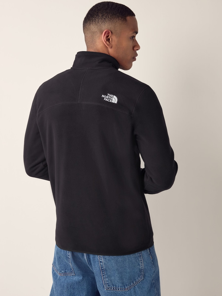 Zwart - Side Logo - The North Face Neutral Side Logo Glacier Quarter Zip Fleece - Image 3 of 6