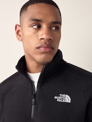 أسود - شعار جانبي - The North Face Neutral Side Logo Glacier Quarter Zip Fleece - صورة 4 من 6