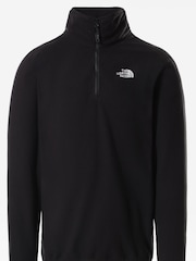 أسود - شعار جانبي - The North Face Neutral Side Logo Glacier Quarter Zip Fleece - صورة 5 من 6