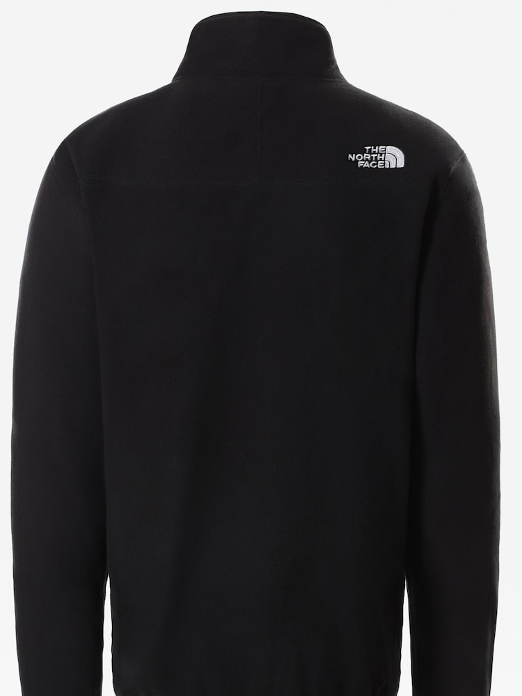 أسود - شعار جانبي - The North Face Neutral Side Logo Glacier Quarter Zip Fleece - صورة 6 من 6