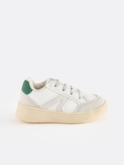 Bianco - Scarpe da ginnastica con lacci elastici - Immagine 2 di 5
