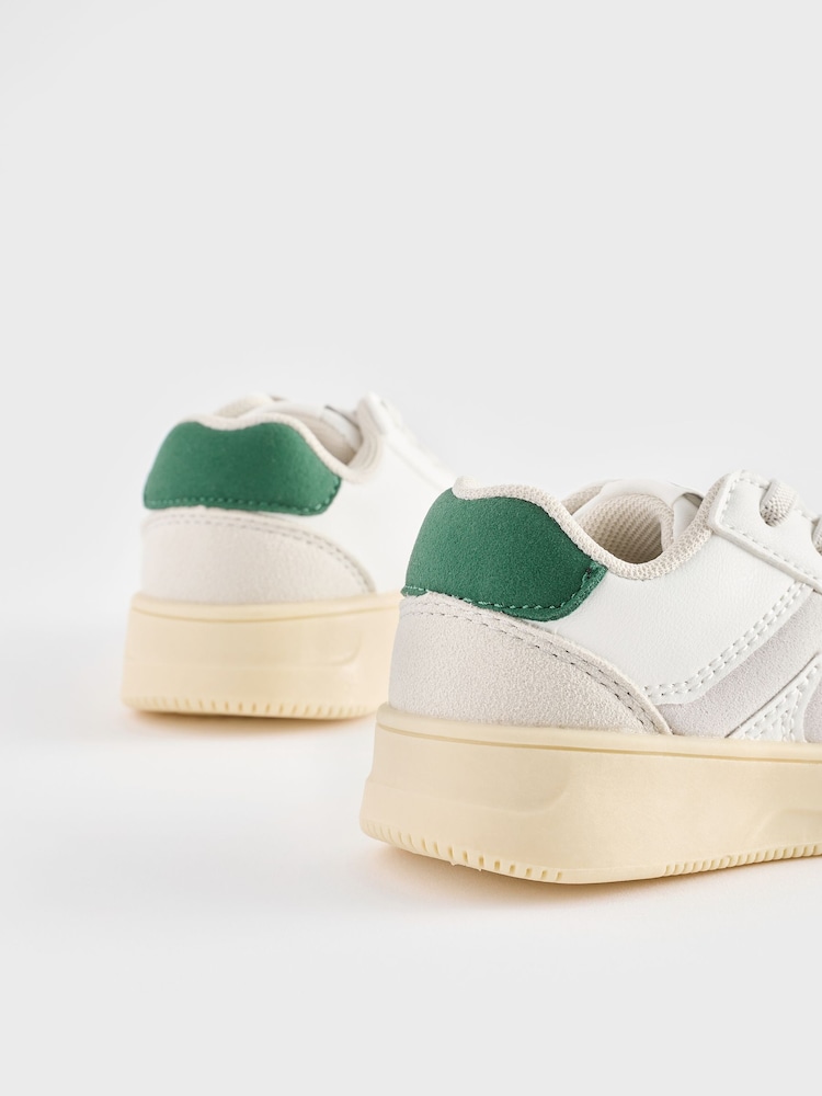 Bianco - Scarpe da ginnastica con lacci elastici - Immagine 5 di 5