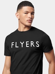 Flyers Mens Classic Fit Text 100% Cotton T-Shirt - Image 3 of 8