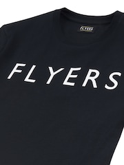 Flyers Mens Classic Fit Text 100% Cotton T-Shirt - Image 8 of 8