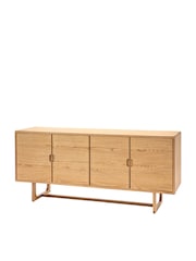Gallery Home Natural Neston 4 Door Sideboard - Image 9 of 9