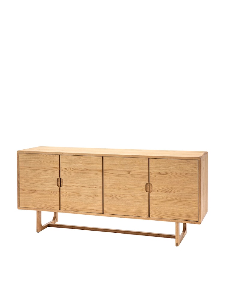 Gallery Home Natural Neston 4 Door Sideboard - Image 9 of 9