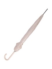 Totes White Pearlised Wedding Walker Umbrella With Frill - Image 1 of 4