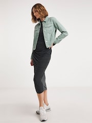 JD Williams Green Western Denim Jacket - Image 1 of 4