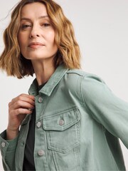 JD Williams Green Western Denim Jacket - Image 4 of 4