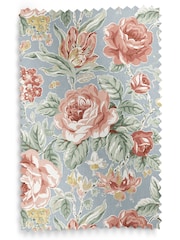 Laura Ashley Ochre Yellow Wild Roses Made to Measure 100% Cotton Curtains - Image 7 of 7