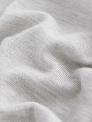 Light Grey Regular Fit Signature 100% Merino Wool Crew Jumper - Image 7 of 8