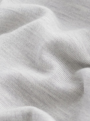 Light Grey Regular Fit Signature 100% Merino Wool Crew Jumper - Image 8 of 8