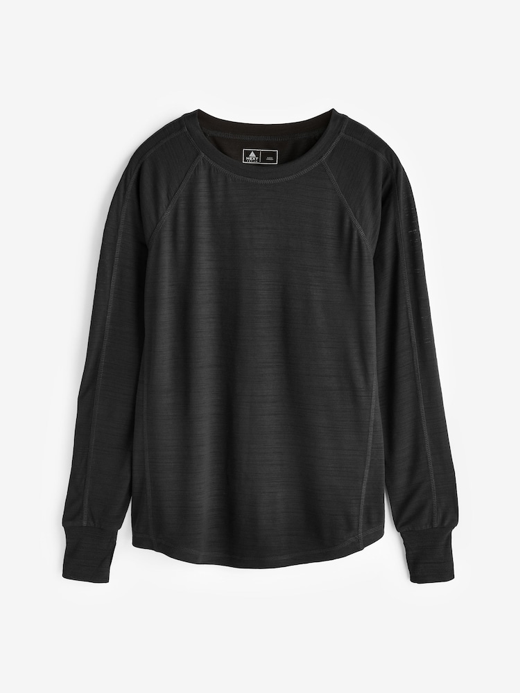 Noir - Active Lightweight Manches longues Top - Image 6 of 8