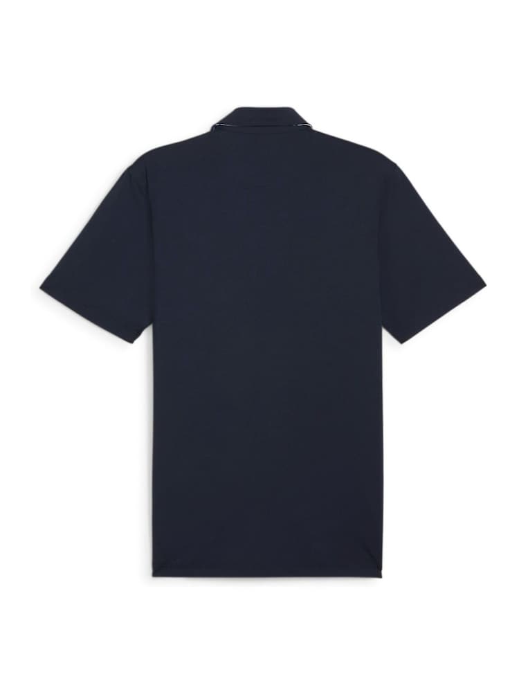 Puma x Arnold Palmer Blue Floral Trim Mens Polo Shirt - Image 5 of 5