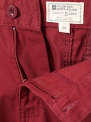 Rojo - Pantalones cortos cargo para hombre 100% algodón Lakeside de Mountain Warehouse - Imagen 5 de 5