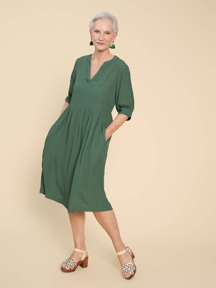 White Stuff Green Amelia Dress - Image 1 of 7