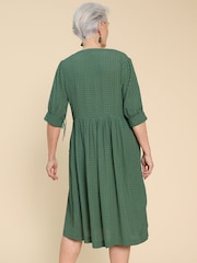 White Stuff Green Amelia Dress - Image 2 of 7
