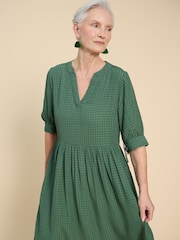 White Stuff Green Amelia Dress - Image 3 of 7